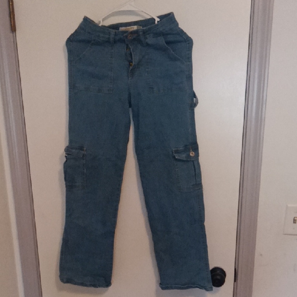 Blue Cargo Pants